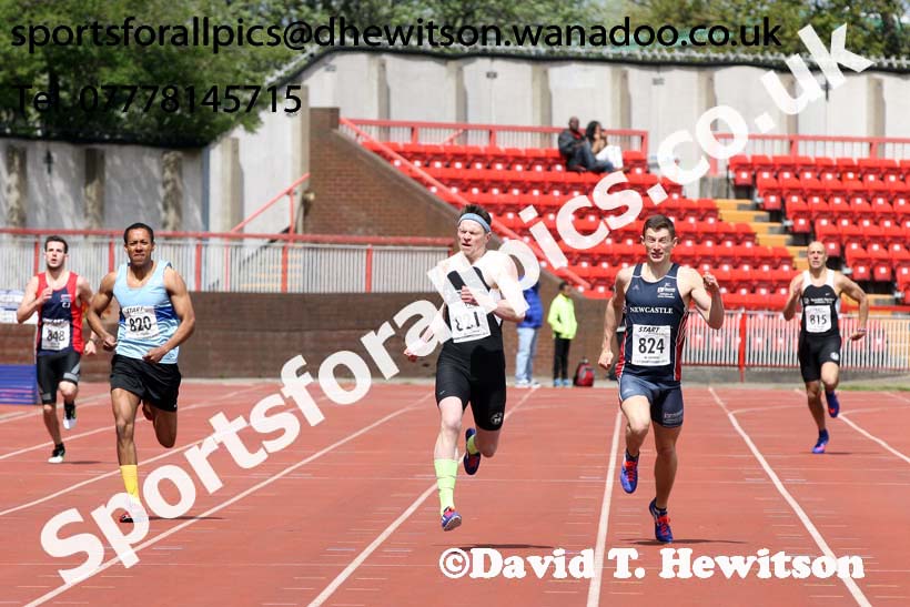 Senior mens 400 metres, North Eastern Track and Field Champs, Gateshead Stadium. Photo: David T. Hewitson/Sports for All Pics